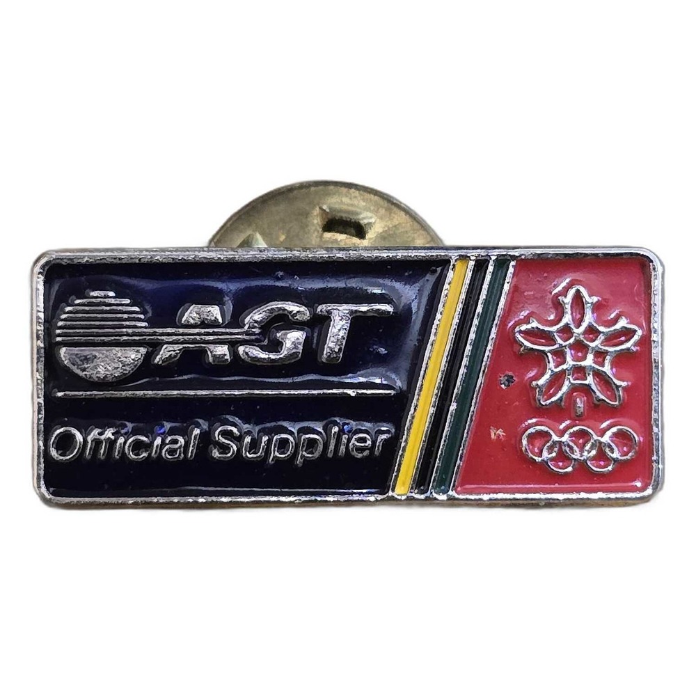 AGT Official Supplier 1988 Calgary Olympics Lapel Vest Hat Pin D8